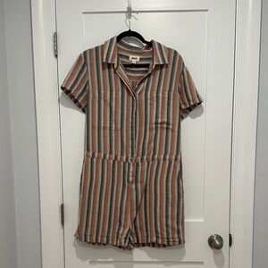 Pact Multicolor Striped  One Piece Romper